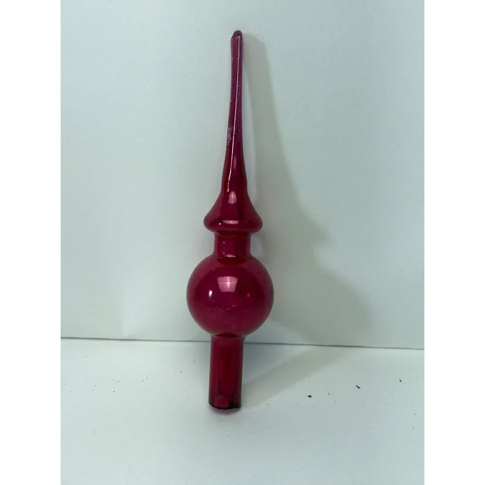 Pink Mercury Glass Miniature Christmas 6.5